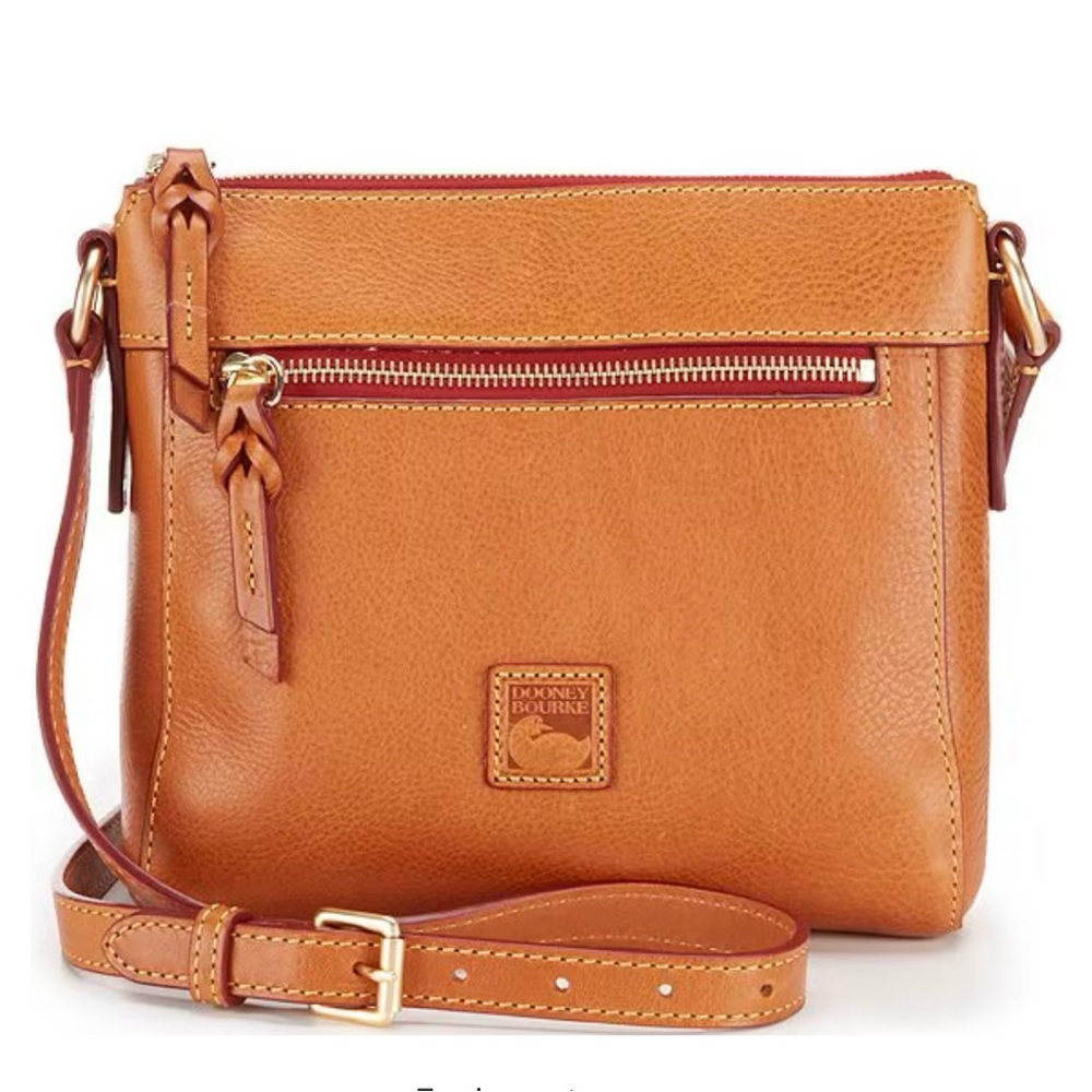Dooney & Bourke Tan Crossbody Bag with Adjustable Strap.